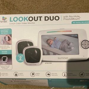 LookOut Duo 5-Inch Color Video Monitor - White